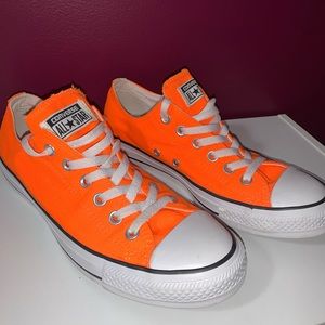 Neon Orange Converse